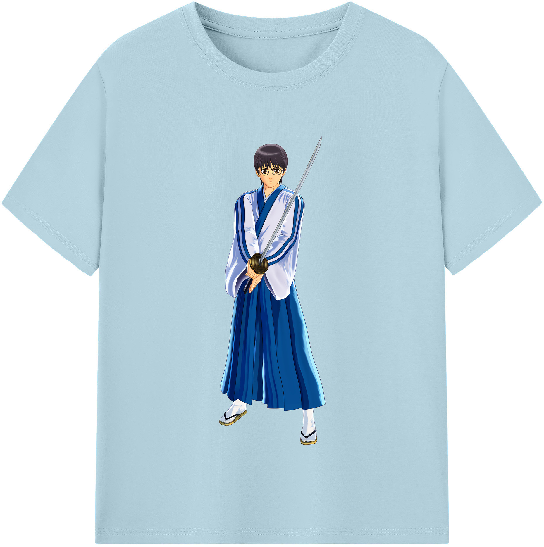 （画像用） ぎんたま 坂田銀時（さかたぎんとき） 神楽 志村新八（しむら しんぱち） GINTAMA Sakata Gintoki Kagura Shimura Shinpachi 綿100％半袖Tシャツ（フロントプリント）